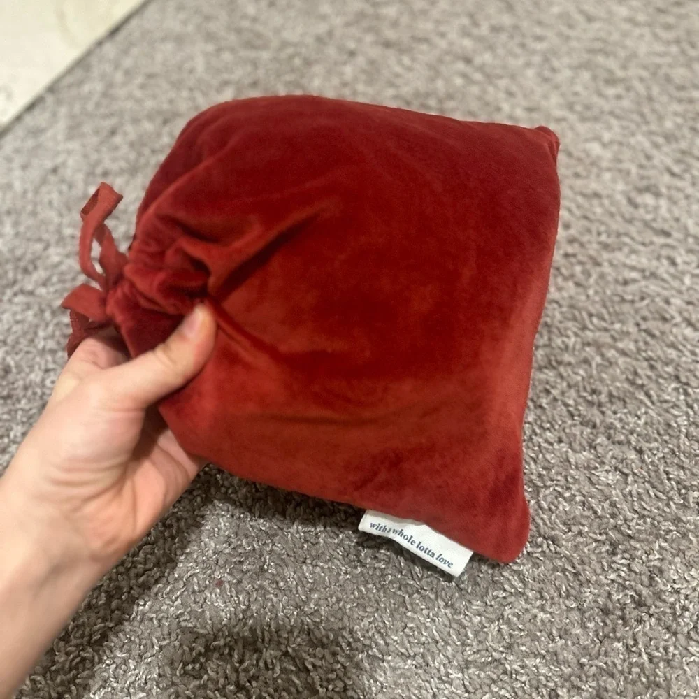 Sage x Clare‎ Pimonte Velvet Cotton Pillowcase Rectangle Maroon